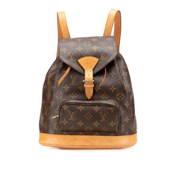LOUIS VUITTON Authentic Brown Monogram Leather Backpack main image 2